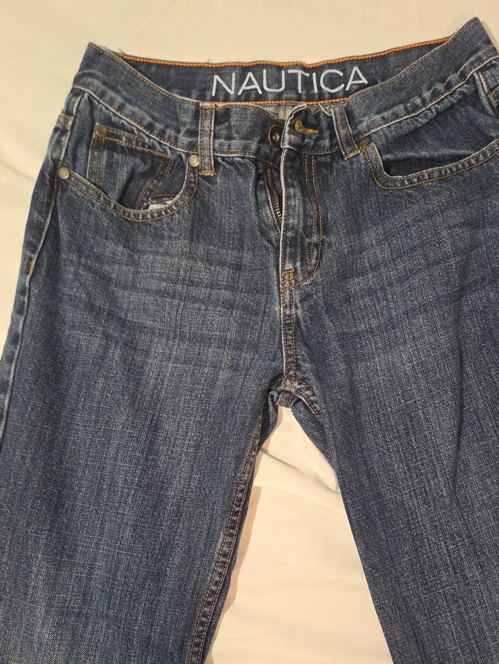 Nautica Men's Straight-Leg Jeans in Blue Denim